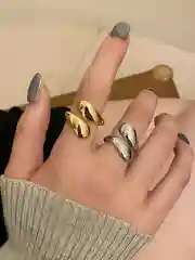 Золотой кольцо женское посеребренное