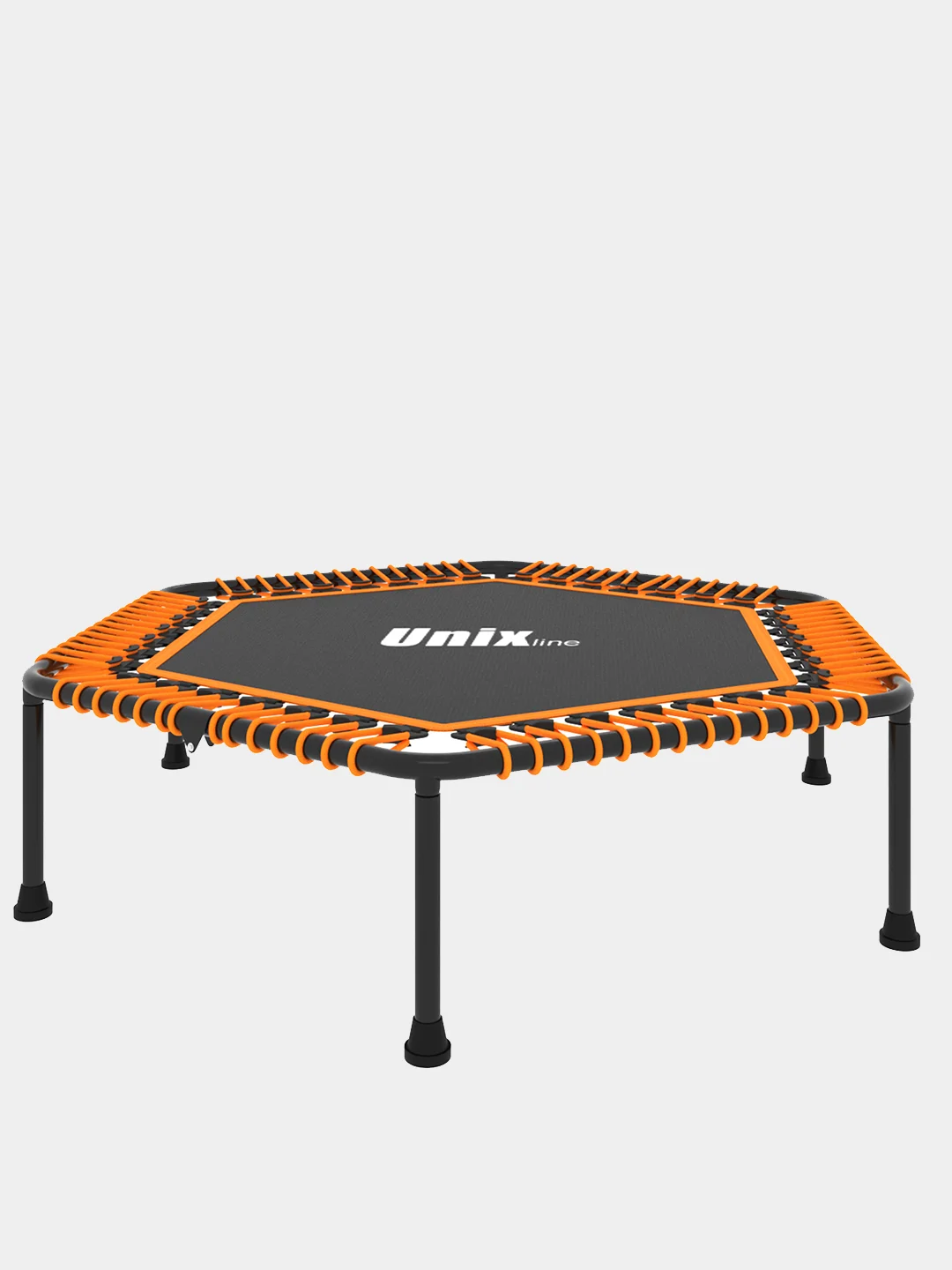 Оранжевый батут спортивный для фитнеса и джампинга складной UNIX Line FITNESS Lite 130 см, до 130 кг