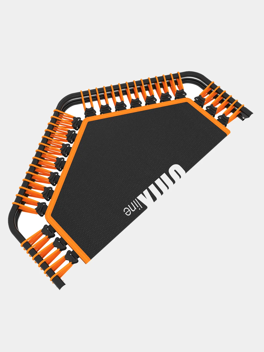 Оранжевый батут спортивный для фитнеса и джампинга складной UNIX Line FITNESS Lite 130 см, до 130 кг