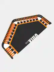 Оранжевый батут спортивный для фитнеса и джампинга складной UNIX Line FITNESS Lite 130 см, до 130 кг