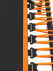 Оранжевый батут спортивный для фитнеса и джампинга складной UNIX Line FITNESS Lite 130 см, до 130 кг