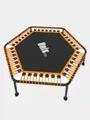 Оранжевый батут спортивный для фитнеса и джампинга складной UNIX Line FITNESS Lite 130 см, до 130 кг