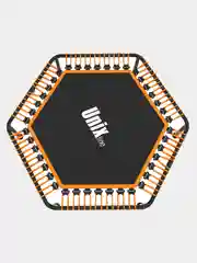 Оранжевый батут спортивный для фитнеса и джампинга складной UNIX Line FITNESS Lite 130 см, до 130 кг