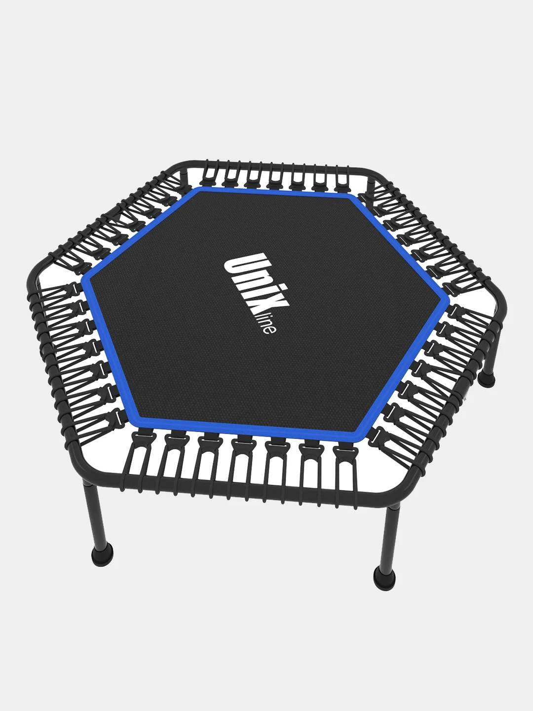 Розовый батут спортивный для фитнеса и джампинга складной UNIX Line FITNESS Lite 130 см, до 130 кг