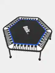 Розовый батут спортивный для фитнеса и джампинга складной UNIX Line FITNESS Lite 130 см, до 130 кг