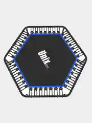 Розовый батут спортивный для фитнеса и джампинга складной UNIX Line FITNESS Lite 130 см, до 130 кг