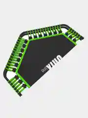 Зеленый батут спортивный для фитнеса и джампинга складной UNIX Line FITNESS Lite 130 см, до 130 кг