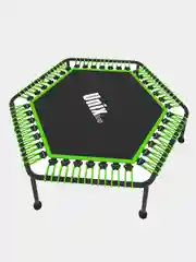 Зеленый батут спортивный для фитнеса и джампинга складной UNIX Line FITNESS Lite 130 см, до 130 кг