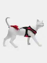 Алый шлейка с поводком прогулочная для собак и кошек, мягкая