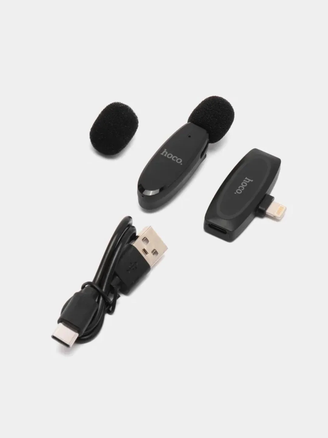 Беспроводной микрофон, петличный, для Android Type-C, Lightning iPhone