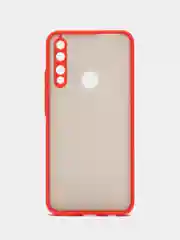 Красный чехол затемнённый пластик для Samsung A11 / M51 / Honor 20 / Honor 10i/ Huawei P smart Z