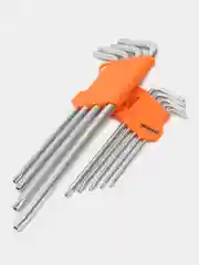 Набор Г-обр. TORX 9ч (T10-T50 CR-V удлинённые с отверстием) АвтоDело (39156)