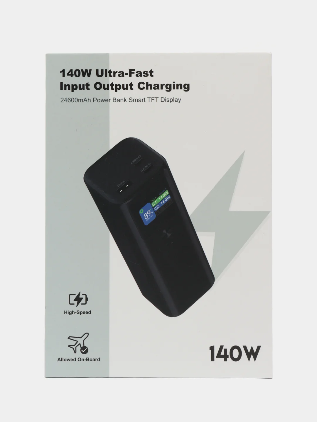Универсальный внешний аккумулятор Power bank на 24000 mAh CharGuide 140 w