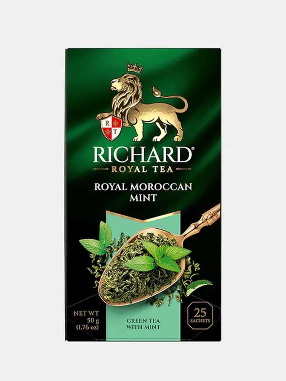 Чай зеленый Richard Royal Moroccan Mint, ароматизированный, 25 пакетиков