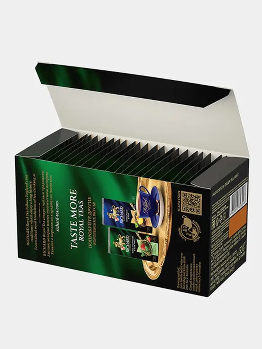 Чай зеленый Richard Royal Moroccan Mint, ароматизированный, 25 пакетиков
