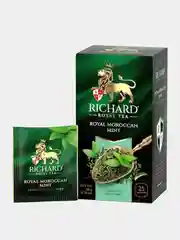 Чай зеленый Richard Royal Moroccan Mint, ароматизированный, 25 пакетиков