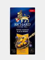 Чай черный Richard Royal Mango & Acai berry, ароматизированный, 25 пакетиков