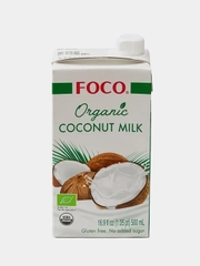 Кокосовое молоко FOCO ORGANIC, 500 мл