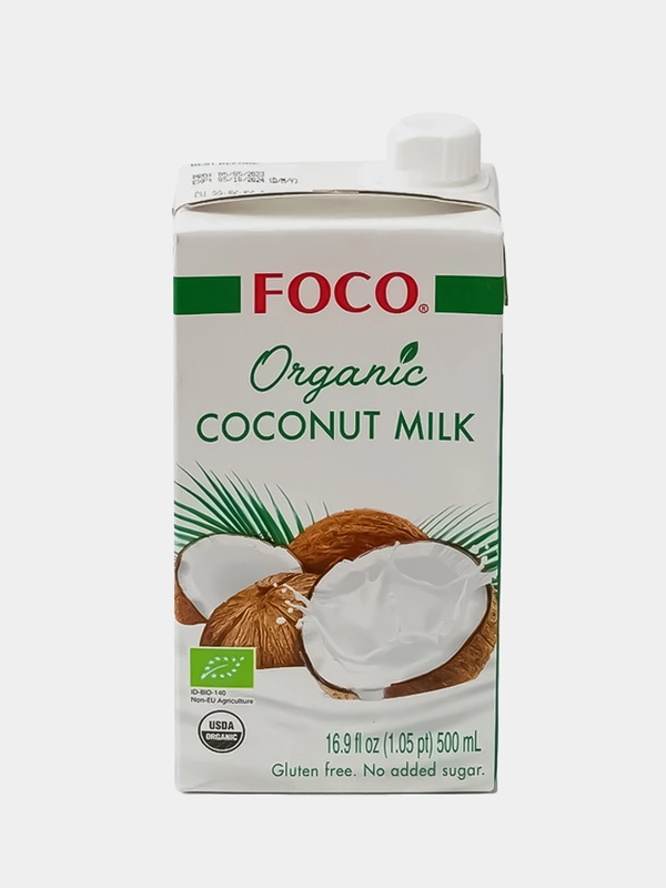 Кокосовое молоко FOCO ORGANIC, 500 мл