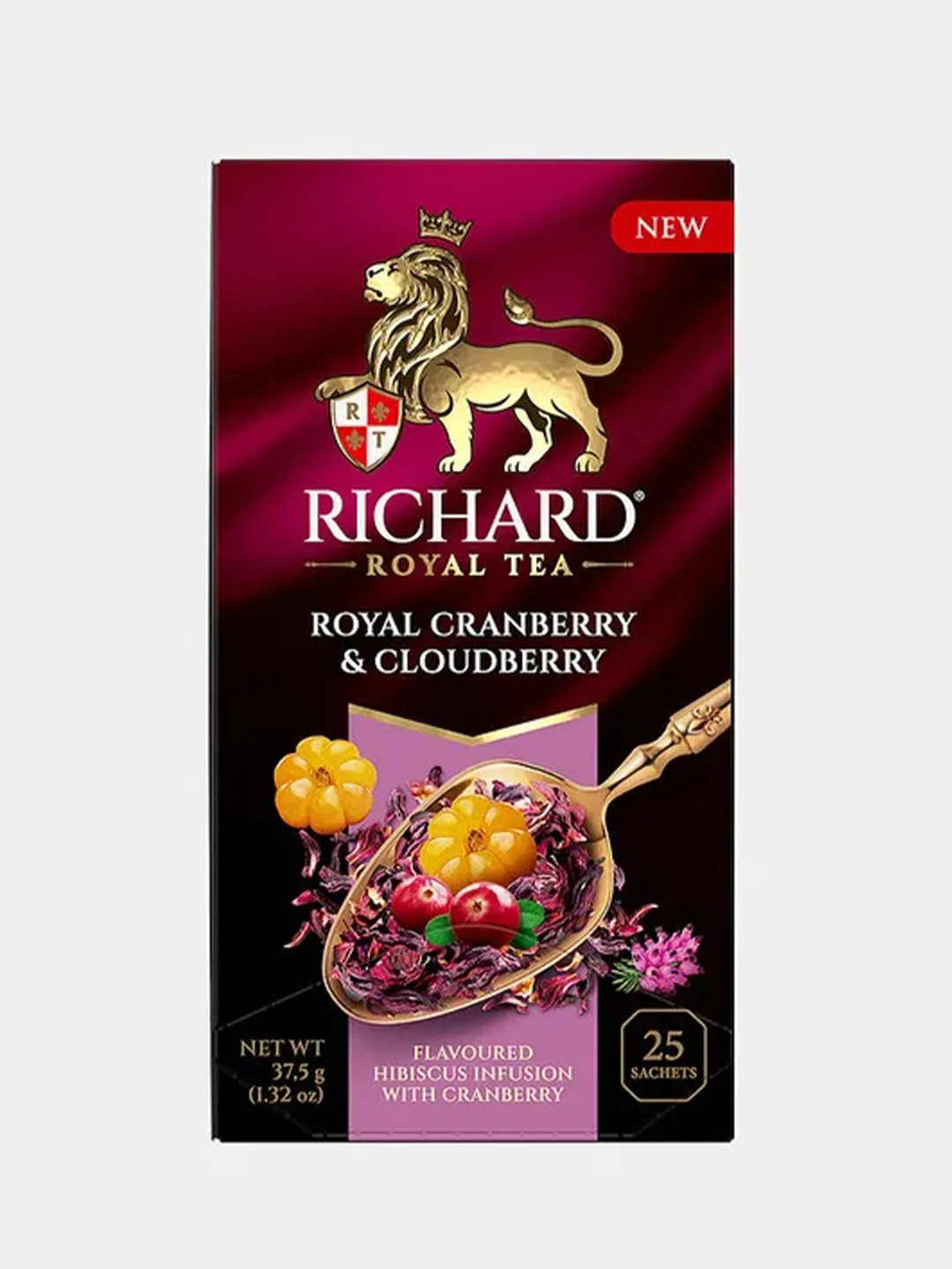 Чайный напиток Richard Royal Cranberry & Cloudberry, фруктово-травяной, 25 пакетиков