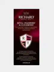 Чайный напиток Richard Royal Cranberry & Cloudberry, фруктово-травяной, 25 пакетиков