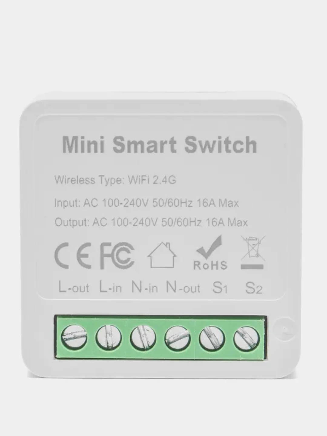 Умное Wi-Fi реле мини 16А, работает с Яндекс, Алисой