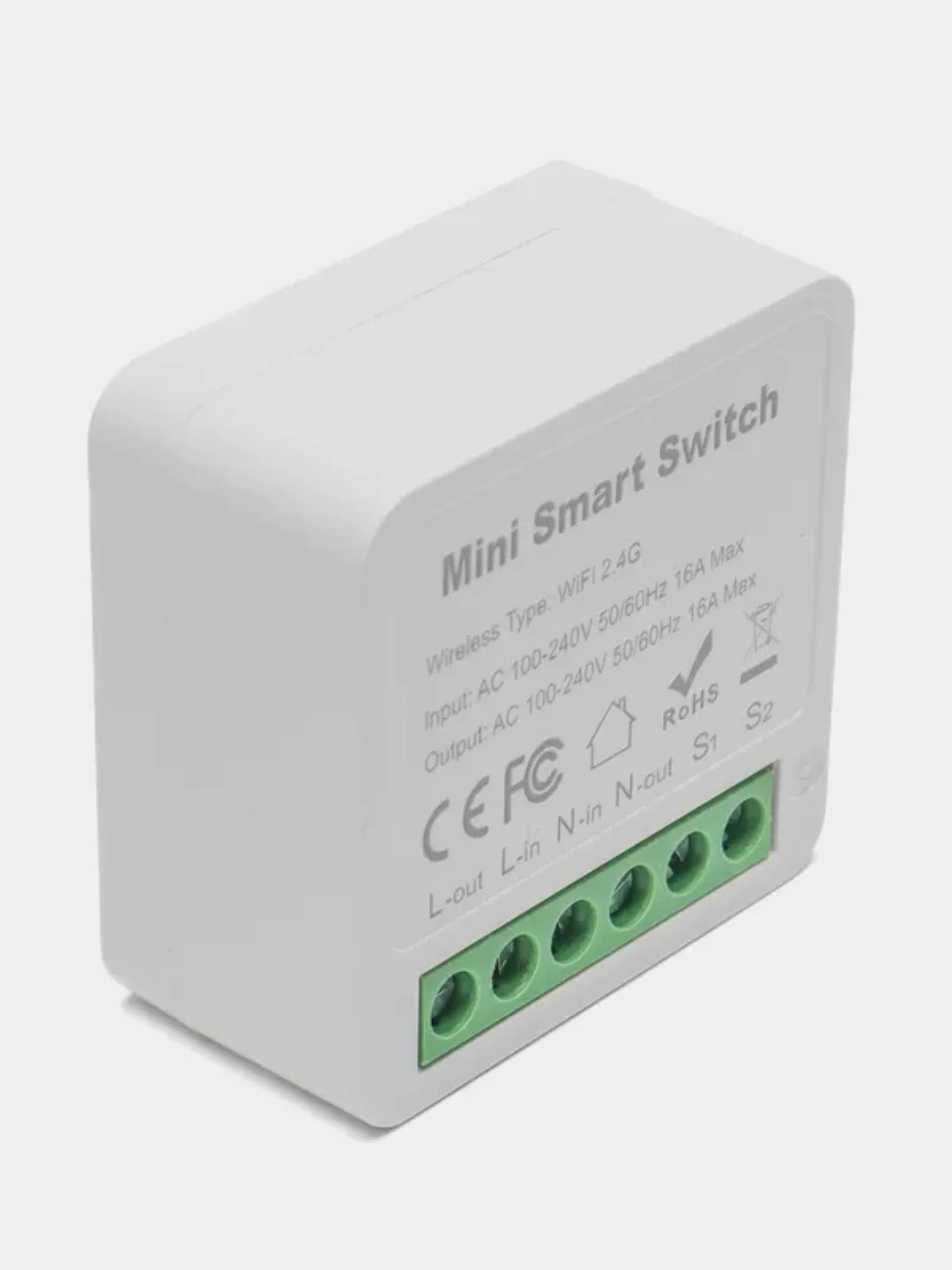 Умное Wi-Fi реле мини 16А, работает с Яндекс, Алисой