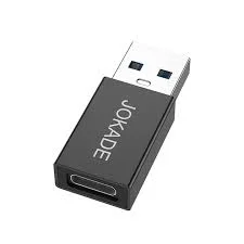 Черный переходник USB 2.0 на Type-C, адаптер