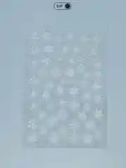 Ледяной наклейки для дизайна ногтей, стикер для чехла телефона, слайдеры светящиеся в темноте