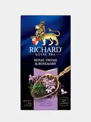 Чай черный Richard Royal Thyme & Rosemary, ароматизированный, 25 пакетиков