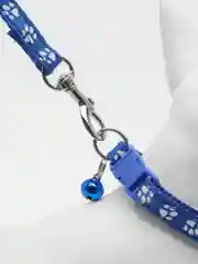 Пурпурный ошейник с поводком из полиэстера для кошек и собак мелких пород