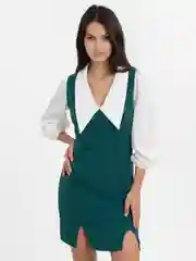Зеленый женское платье двойка