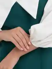 Зеленый женское платье двойка