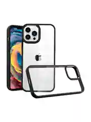 Черный чехол Айфон, iPhone 15, 14, 13, 11, Про Макс прозрачный