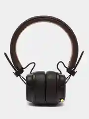 Коричневый беспроводные полноразмерные наушники Bluetooth или AUX с микрофоном, беспроводная зарядка