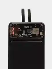 Белый power bank, внешний аккумулятор с быстрой зарядкой