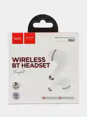 Белый наушники беспроводные Hoco EQ2, bluetooth, вакуумные