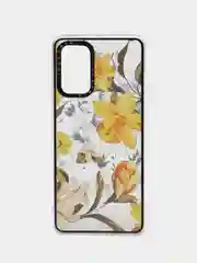Желтый чехол с принтом Цветы для Samsung A32 4G / M32 / Poco M3 Pro