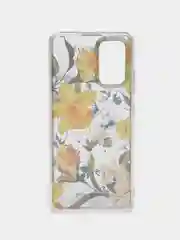 Желтый чехол с принтом Цветы для Samsung A32 4G / M32 / Poco M3 Pro