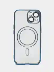 Индиго чехол для iPhone (Айфон) 7,8,SE 2020, 11, 12,13, 14,15 Pro,Max,mini,максейф
