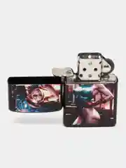 Алый зажигалка классическая, бензиновая