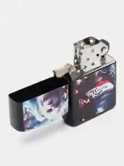 Коралловый меланж зажигалка классическая, бензиновая