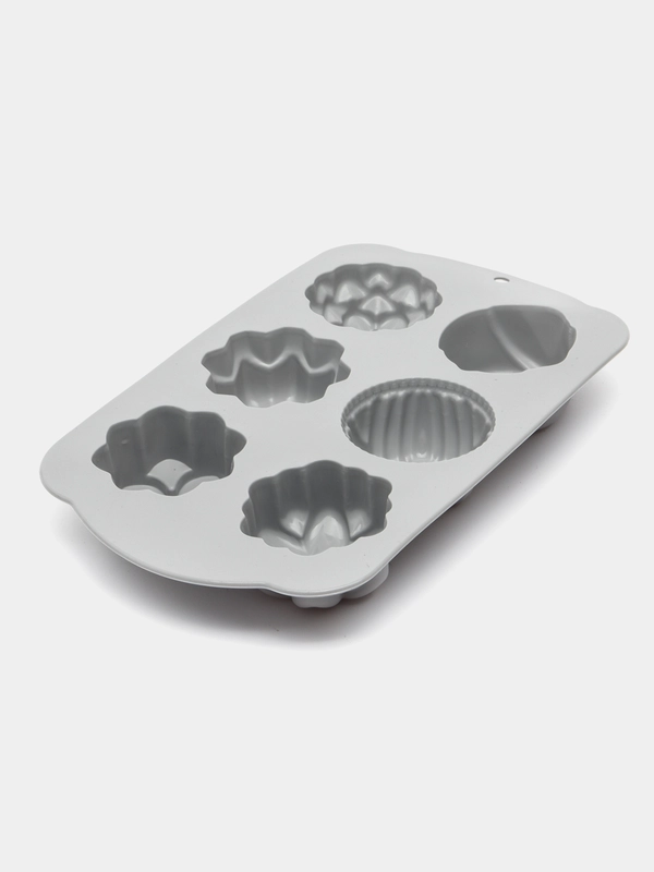 Форма силиконовая цветочки, 6 ячеек, 29*17,5*3,5 см BASIC Marmiton