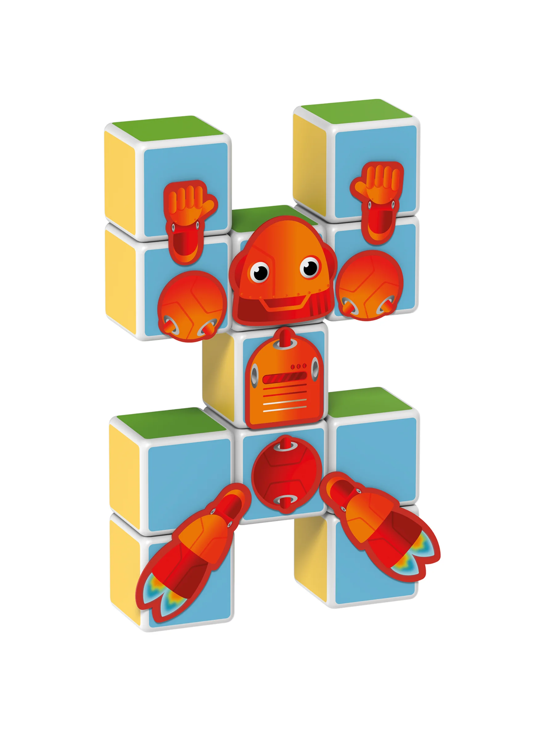 Конструктор магнитный MagiCube Роботы 142