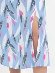 Ледяной юбка женская летняя миди с боковым разрезом