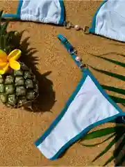 Белый купальник женский, раздельный