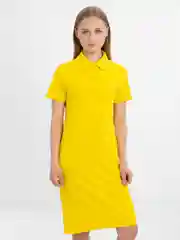 Желтый платье поло футболка