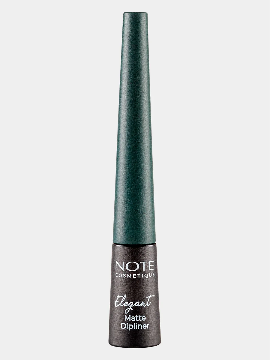 Зеленый цветная водостойкая матовая подводка для глаз NOTE Cosmetique elegant matte