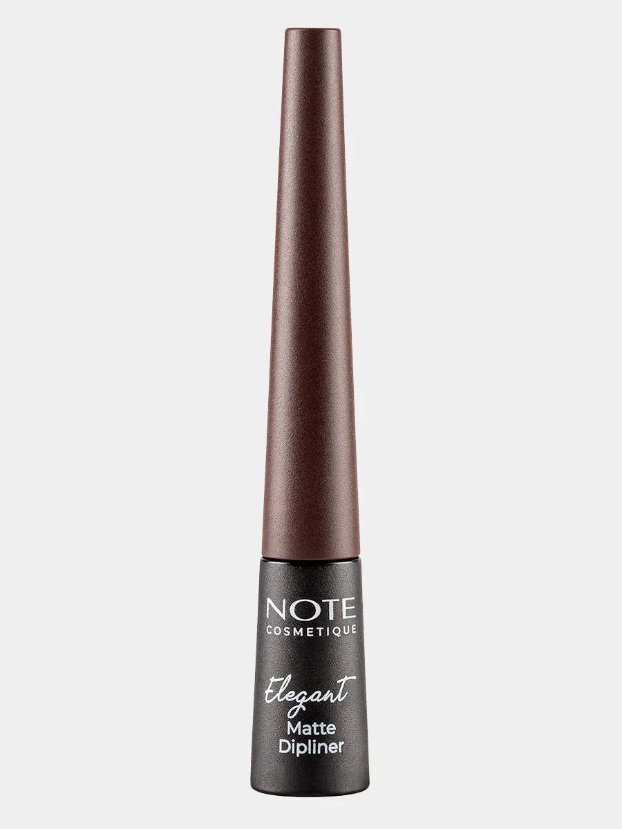 Коричневый цветная водостойкая матовая подводка для глаз NOTE Cosmetique elegant matte