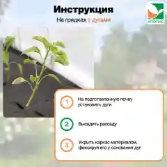 Укрывной материал Агротекс 60 1,55х20м свернутый рулон 0,78 м
